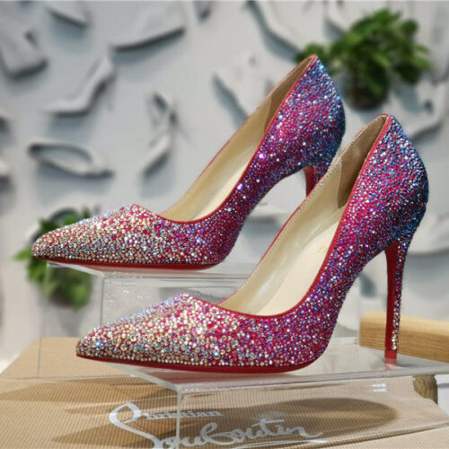 High Quality Luxury Christian Louboutin Heels With Diamonds alternate view