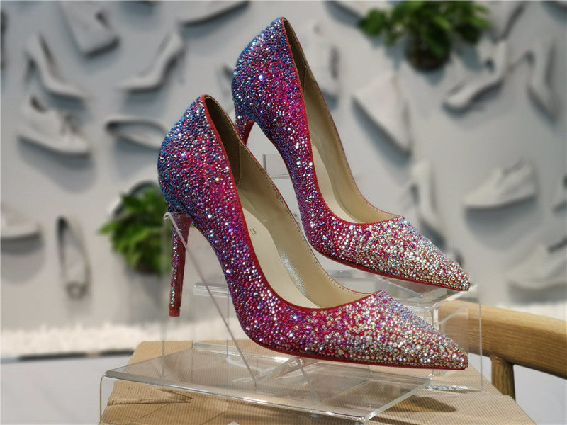 High Quality Luxury Christian Louboutin Heels With Diamonds