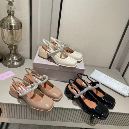 High Quality Luxury Jimmy Choo Rhinestone Sandals – Style 36567