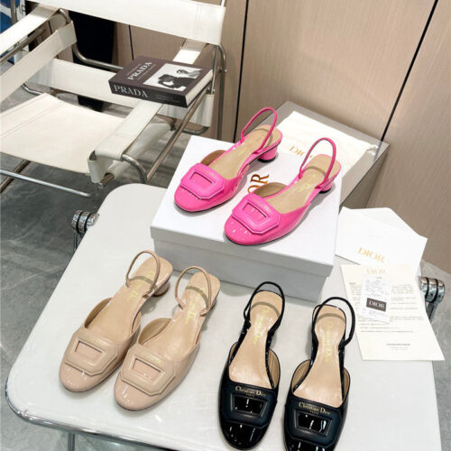 High Quality Luxury Dior Hollow Strappy Sandals – Style 83334 product detail