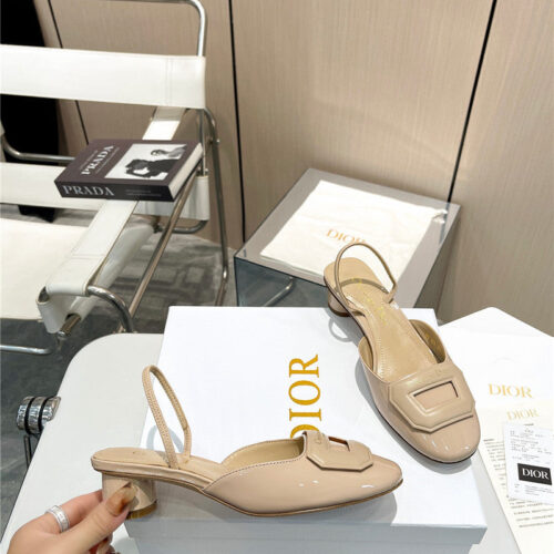 High Quality Luxury Dior Hollow Strappy Sandals – Style 71462 alternate view