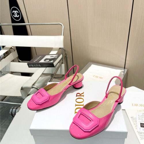 High Quality Luxury Dior Hollow Strappy Sandals alternate view
