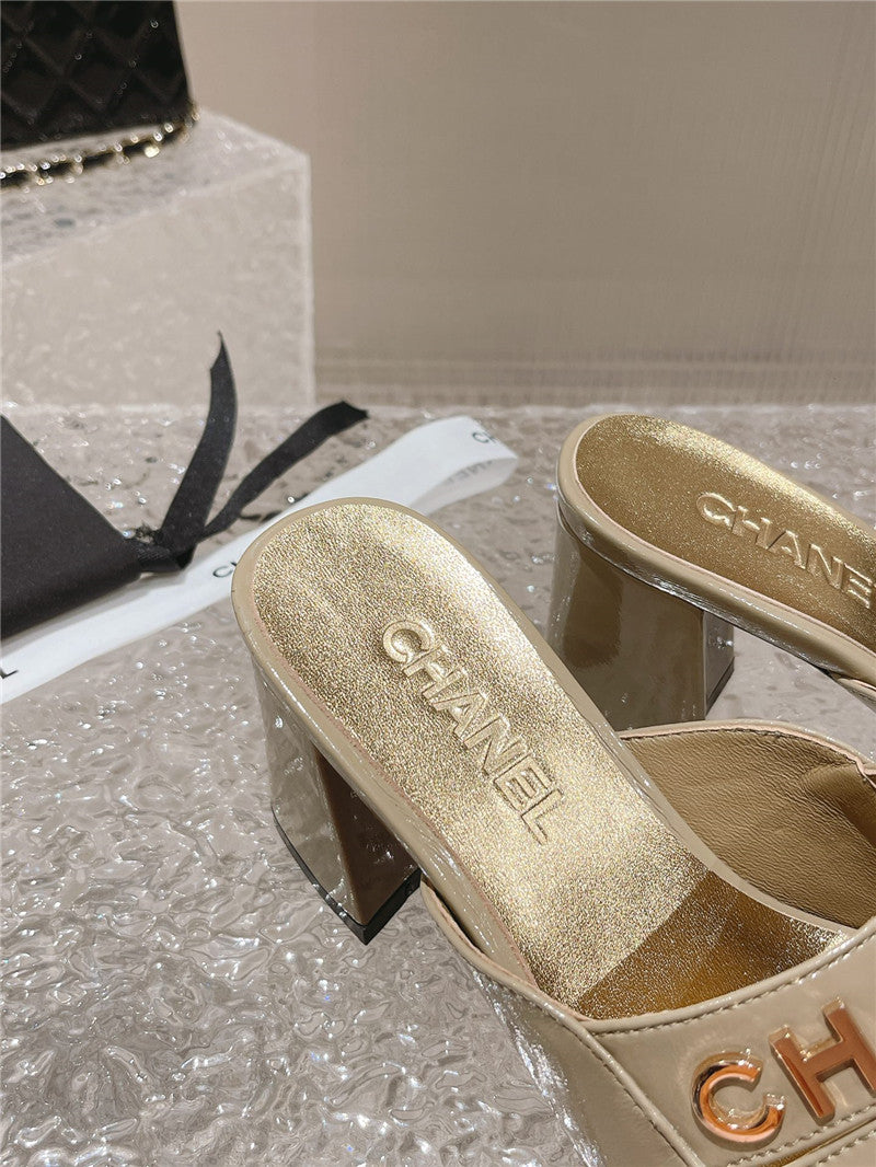 High Quality Luxury Chanel Platform High Heel Slippers – Style 59814 product detail