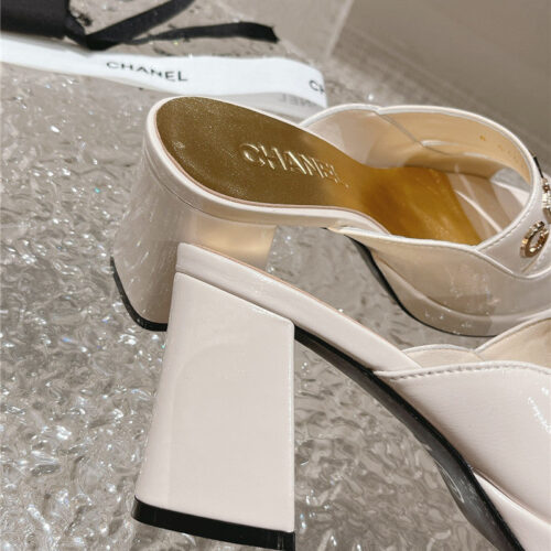 High Quality Luxury Chanel Platform High Heel Slippers – Style 92582 product detail