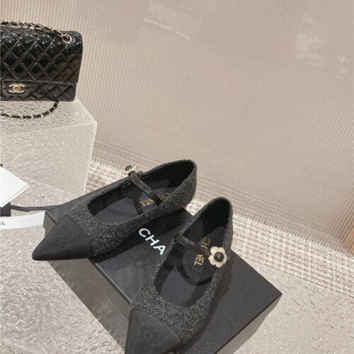 High Quality Luxury Chanel New Sunflower Buckle Mary Jane Shoes product detail