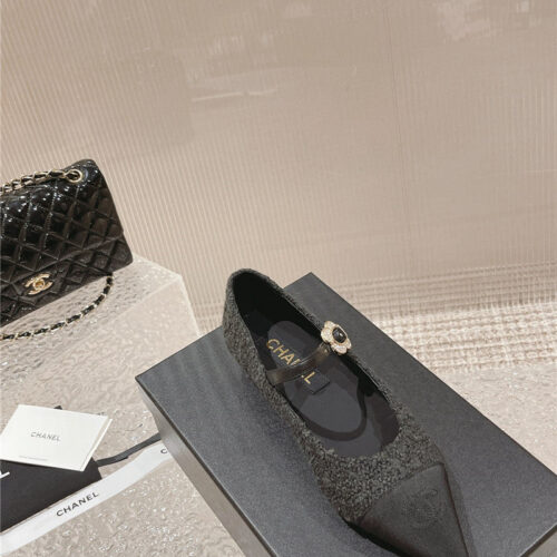 High Quality Luxury Chanel New Sunflower Buckle Mary Jane Shoes product detail