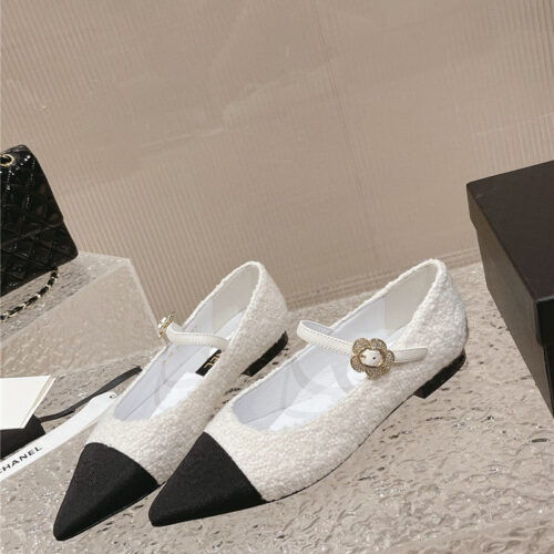 High Quality Luxury Chanel New Sunflower Buckle Mary Jane Shoes – Style 38022