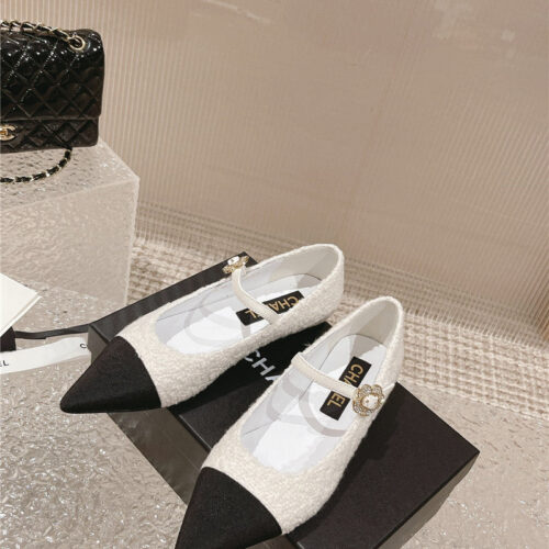 High Quality Luxury Chanel New Sunflower Buckle Mary Jane Shoes – Style 38022 product detail