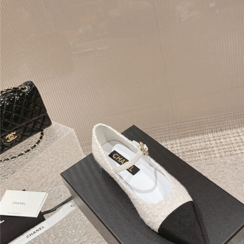 High Quality Luxury Chanel New Sunflower Buckle Mary Jane Shoes – Style 38022 product detail