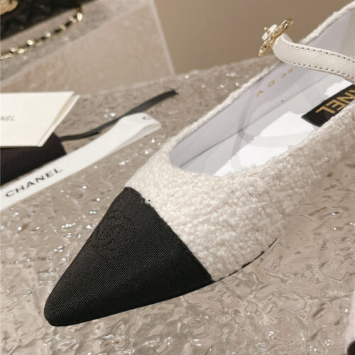 High Quality Luxury Chanel New Sunflower Buckle Mary Jane Shoes – Style 38022 product detail