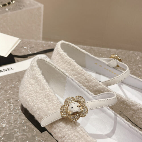 High Quality Luxury Chanel New Sunflower Buckle Mary Jane Shoes – Style 38022 product detail