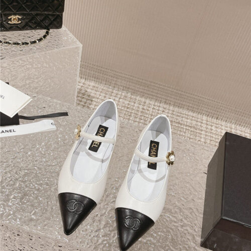 High Quality Luxury Chanel New Sunflower Buckle Mary Jane Shoes – Style 69094 alternate view