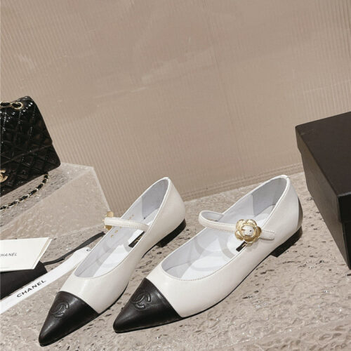 High Quality Luxury Chanel New Sunflower Buckle Mary Jane Shoes – Style 69094