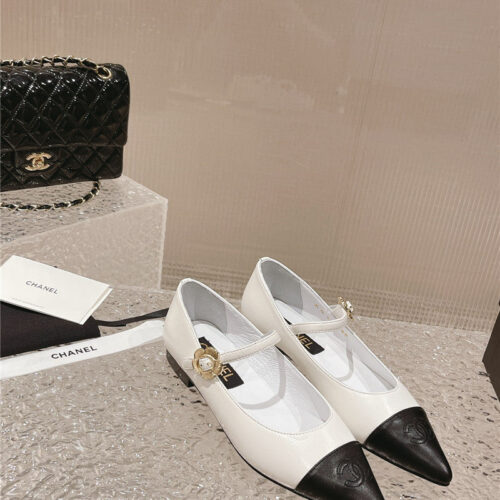 High Quality Luxury Chanel New Sunflower Buckle Mary Jane Shoes – Style 69094 product detail