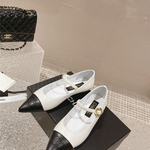 High Quality Luxury Chanel New Sunflower Buckle Mary Jane Shoes – Style 69094 product detail
