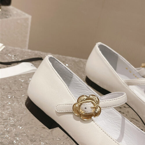 High Quality Luxury Chanel New Sunflower Buckle Mary Jane Shoes – Style 69094 product detail