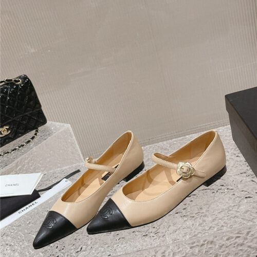 High Quality Luxury Chanel New Sunflower Buckle Mary Jane Shoes – Style 01862