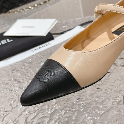High Quality Luxury Chanel New Sunflower Buckle Mary Jane Shoes – Style 01862 product detail