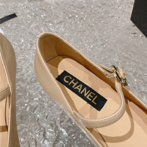 High Quality Luxury Chanel New Sunflower Buckle Mary Jane Shoes – Style 01862 product detail