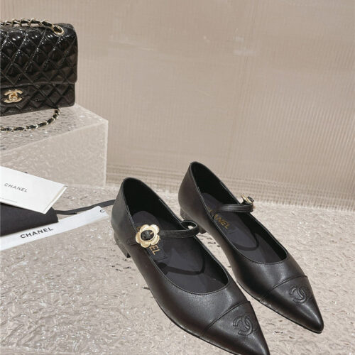 High Quality Luxury Chanel New Sunflower Buckle Mary Jane Shoes – Style 32934 product detail