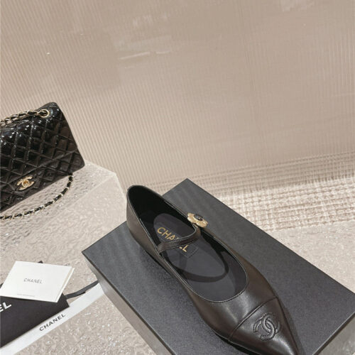 High Quality Luxury Chanel New Sunflower Buckle Mary Jane Shoes – Style 32934 product detail