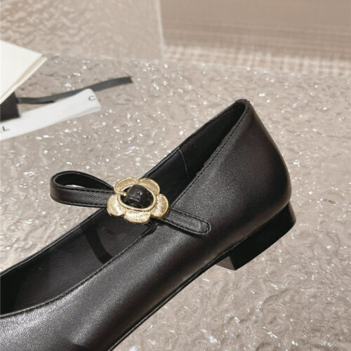 High Quality Luxury Chanel New Sunflower Buckle Mary Jane Shoes – Style 32934 product detail