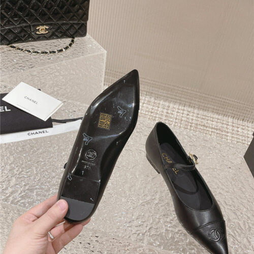 High Quality Luxury Chanel New Sunflower Buckle Mary Jane Shoes – Style 32934 product detail