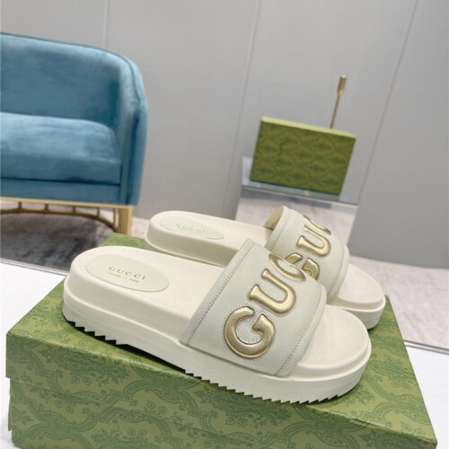 High Quality Luxury Gucci New Platform Slippers – Style 85395 alternate view