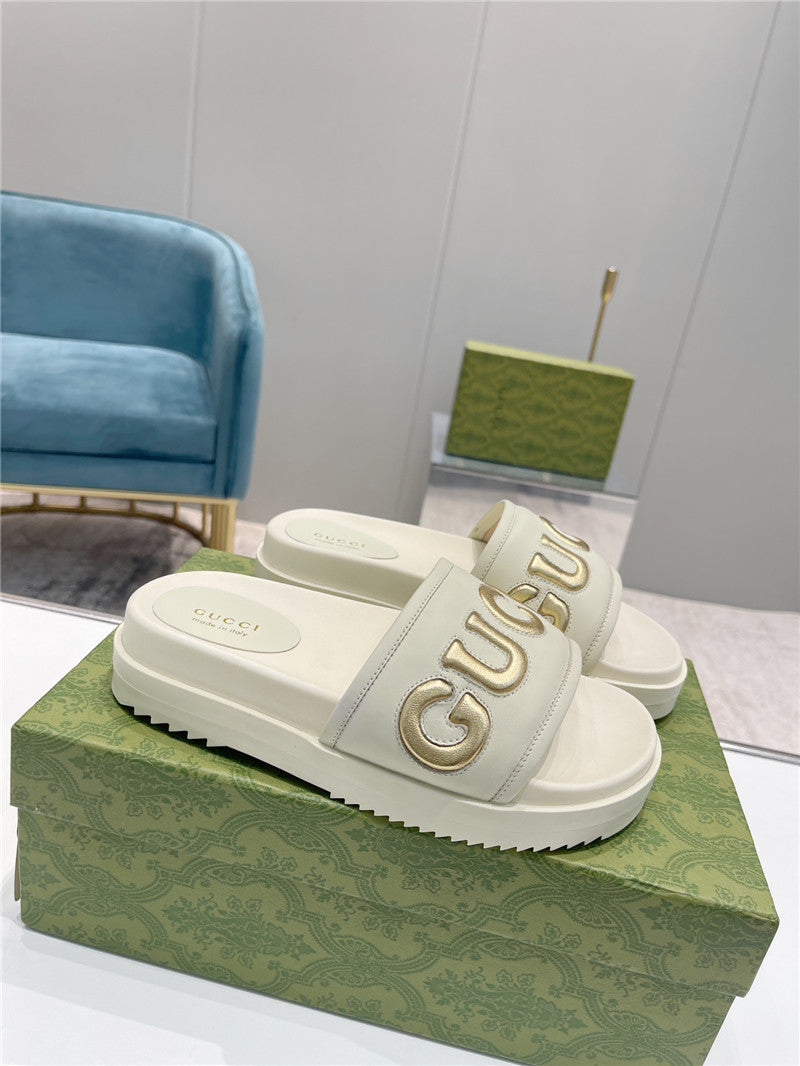 High Quality Luxury Gucci New Platform Slippers – Style 85395 product detail