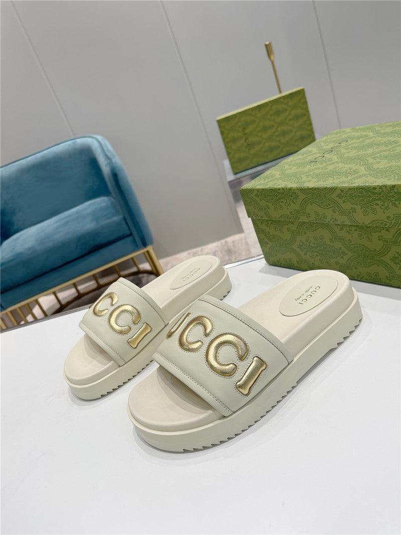 High Quality Luxury Gucci New Platform Slippers – Style 85395 product detail