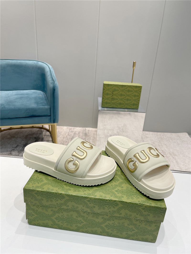High Quality Luxury Gucci New Platform Slippers – Style 85395