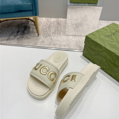 High Quality Luxury Gucci New Platform Slippers – Style 85395 product detail