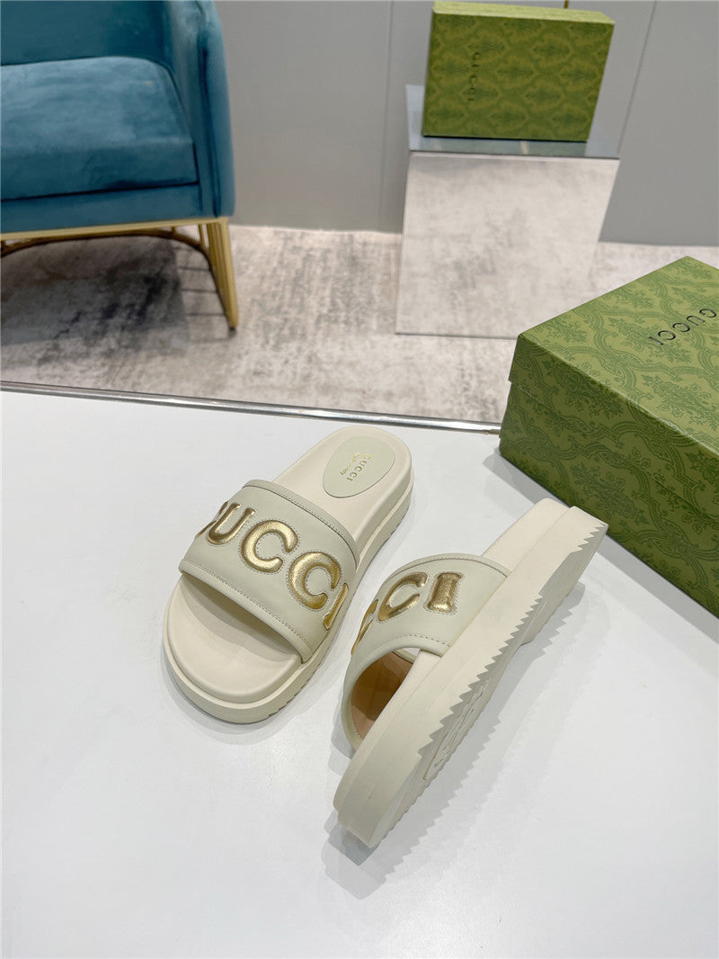High Quality Luxury Gucci New Platform Slippers – Style 85395 product detail