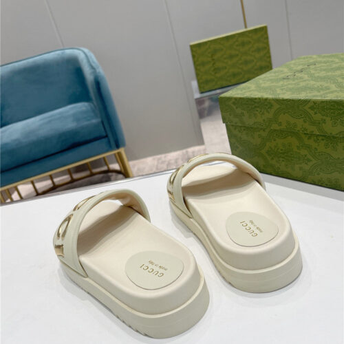 High Quality Luxury Gucci New Platform Slippers – Style 85395 product detail