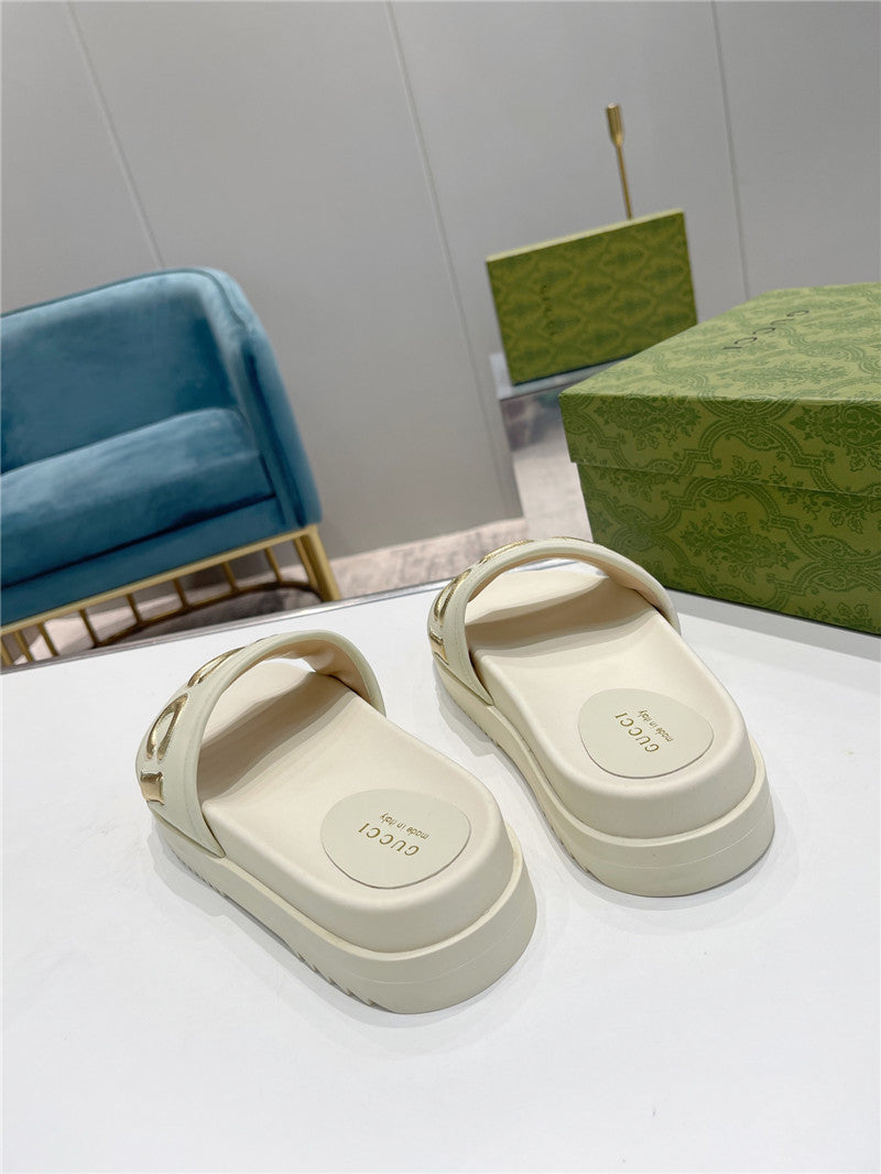 High Quality Luxury Gucci New Platform Slippers – Style 85395 product detail