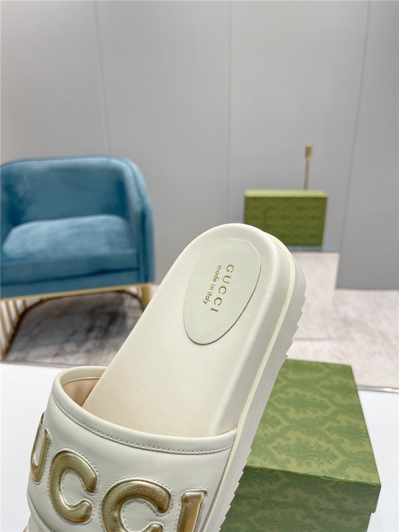 High Quality Luxury Gucci New Platform Slippers – Style 85395 product detail