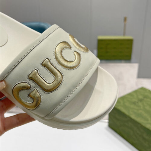 High Quality Luxury Gucci New Platform Slippers – Style 85395 product detail