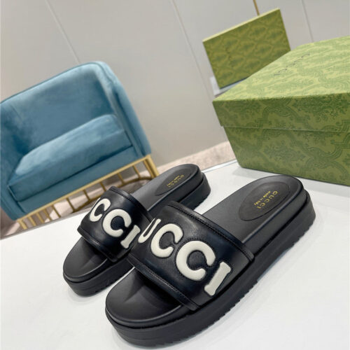 High Quality Luxury Gucci New Platform Slippers – Style 18163 product detail