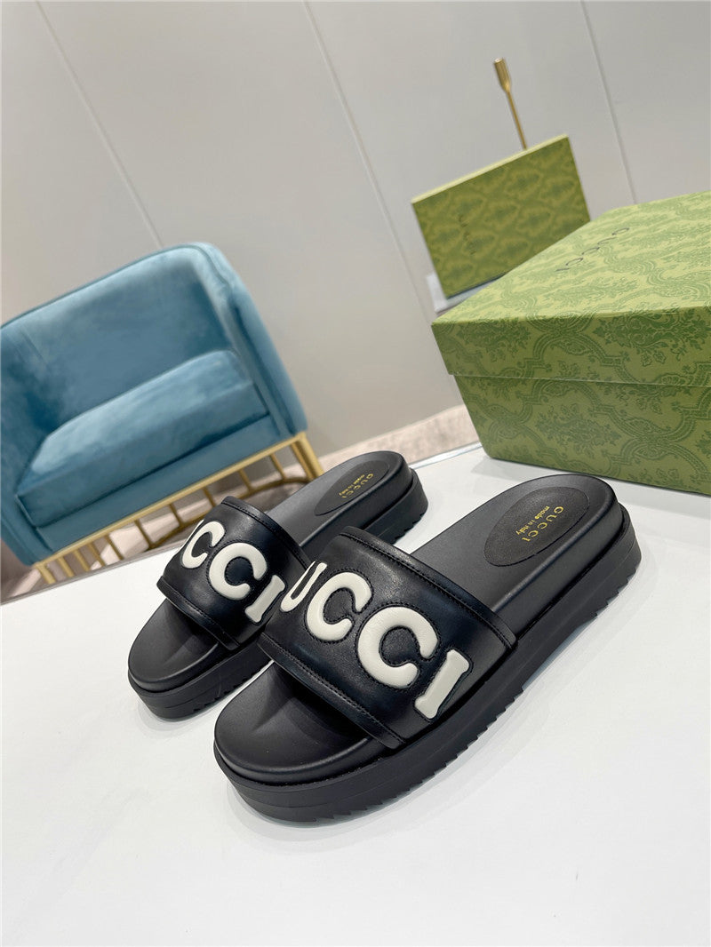 High Quality Luxury Gucci New Platform Slippers – Style 18163 product detail
