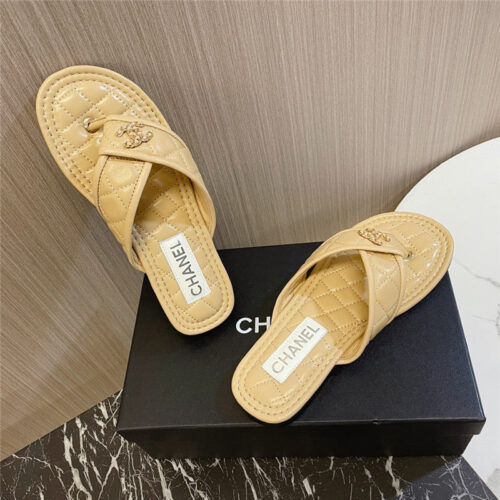 High Quality Luxury Chanel New Flip Flops – Style 87782