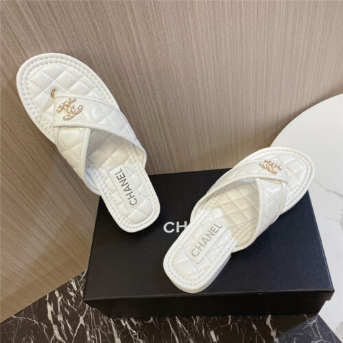 High Quality Luxury Chanel New Flip Flops – Style 27334