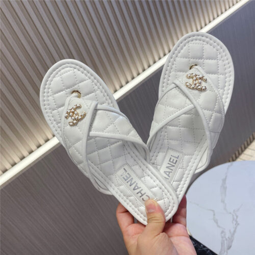 High Quality Luxury Chanel New Flip Flops – Style 27334 product detail