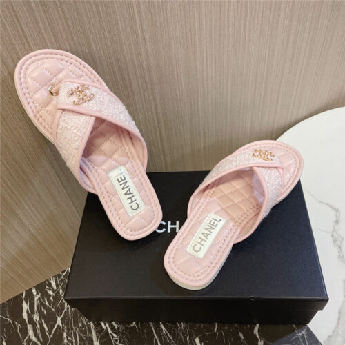 High Quality Luxury Chanel New Flip Flops – Style 79302