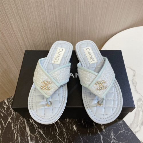 High Quality Luxury Chanel New Flip Flops – Style 43142 product detail