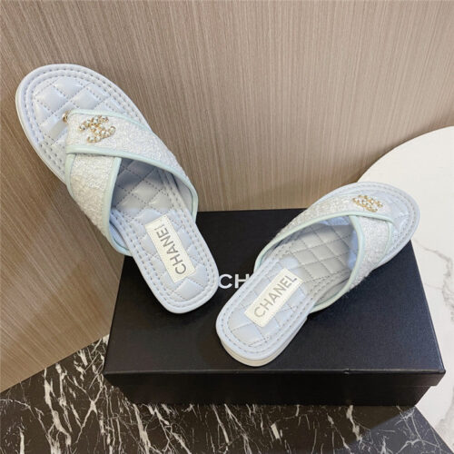 High Quality Luxury Chanel New Flip Flops – Style 43142