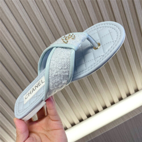 High Quality Luxury Chanel New Flip Flops – Style 43142 product detail