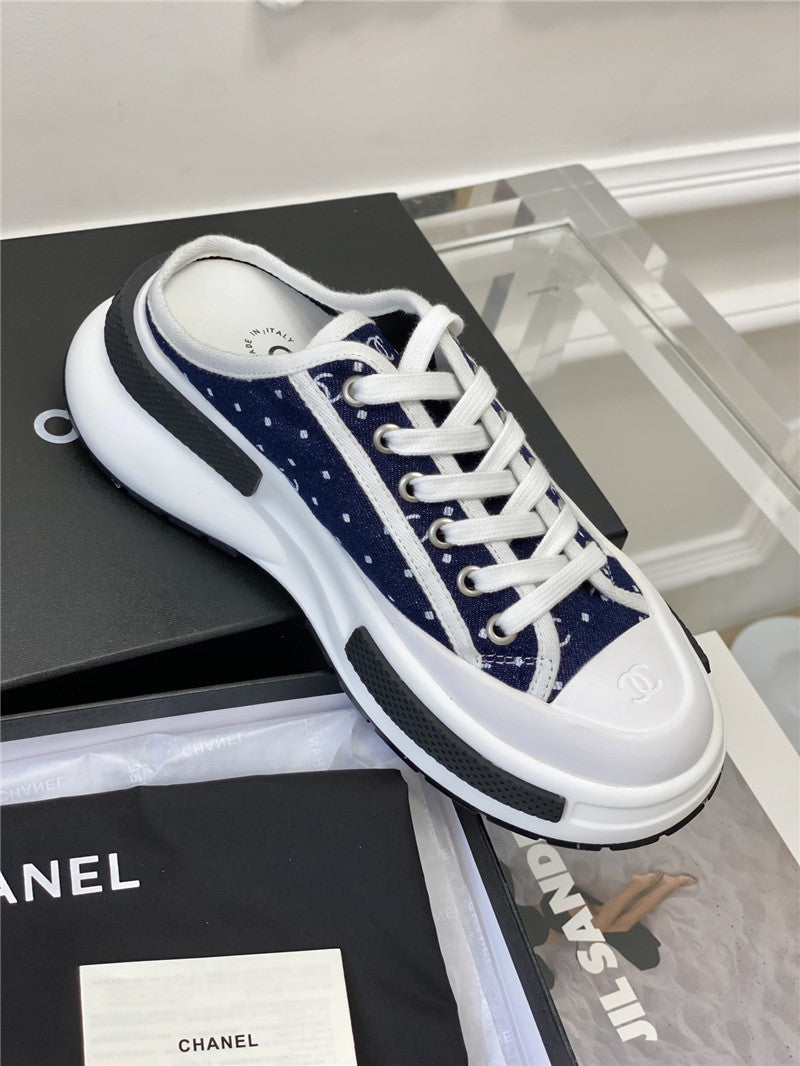 High Quality Luxury Chanel Platform Canvas Half Drag product detail
