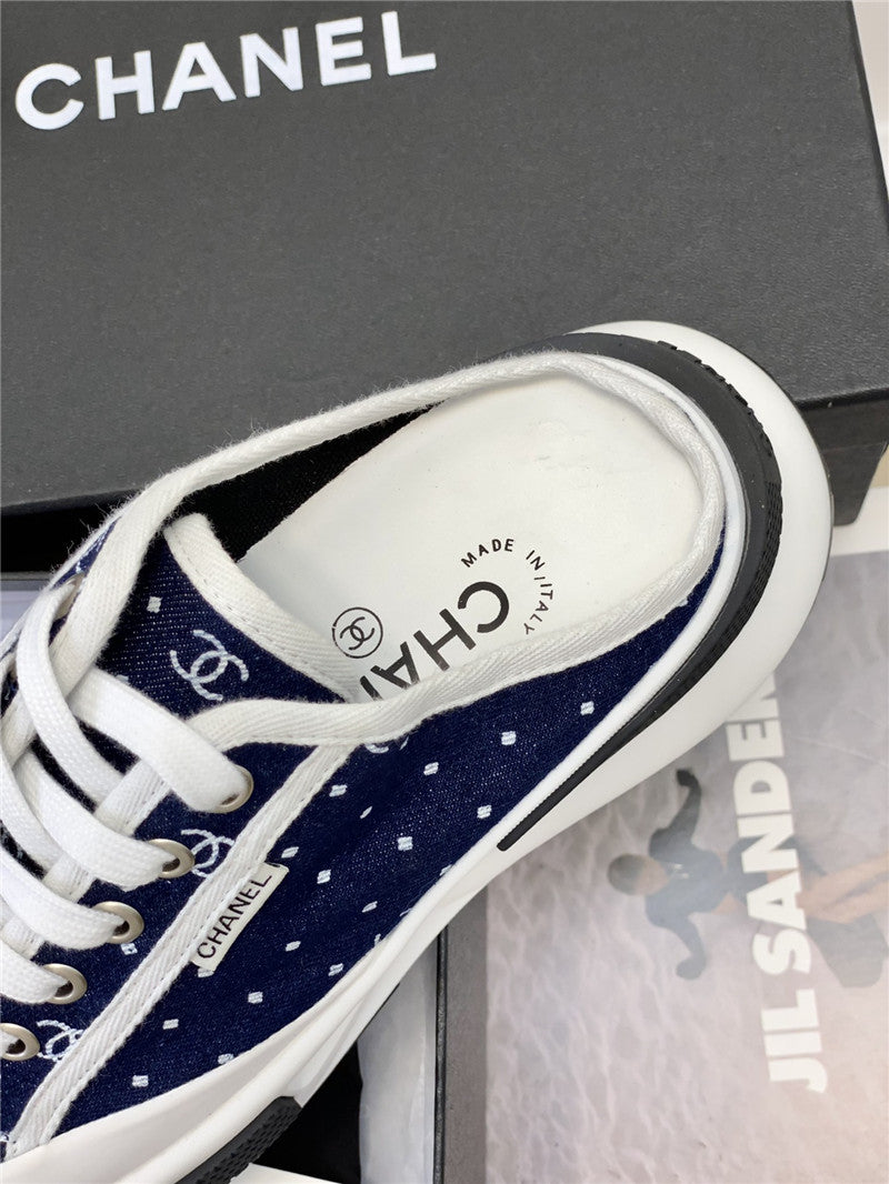 High Quality Luxury Chanel Platform Canvas Half Drag product detail
