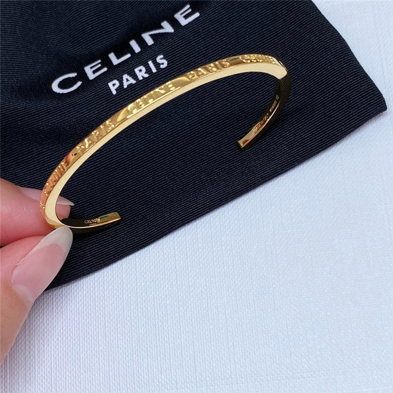 High Quality Luxury Celine Letter Cuff Bracelet product detail