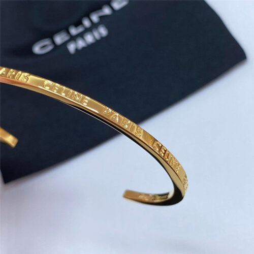 High Quality Luxury Celine Letter Cuff Bracelet product detail